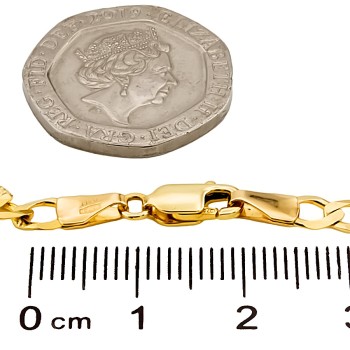 9ct Gold 3g 7 inch Figaro Bracelet